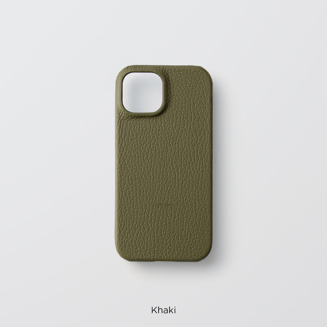 Coque arrière en cuir italien grainé 32 couleurs en cuir véritable