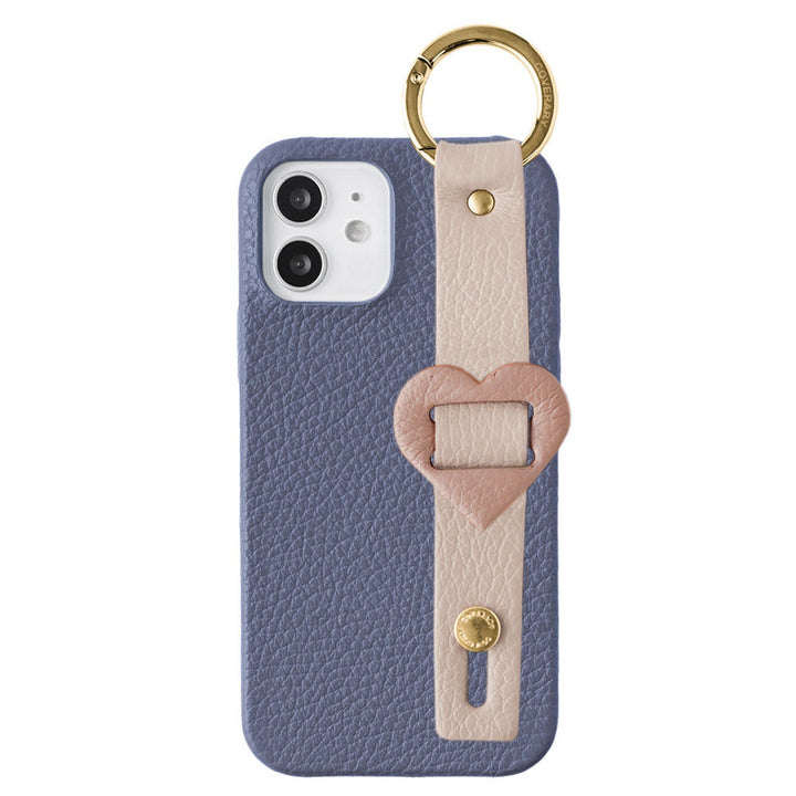 Cuir véritable 32 couleurs cuir italien grainé avec boucle et ceinture à main, coque arrière série Galaxy