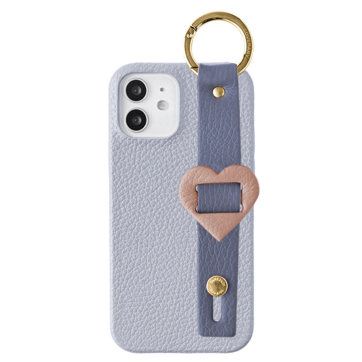 Cuir véritable 32 couleurs cuir italien grainé avec boucle et ceinture à main, coque arrière série Galaxy