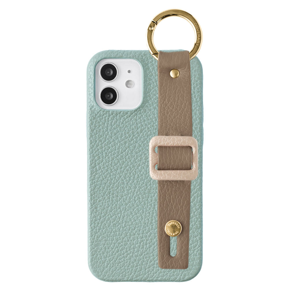 Cuir véritable 32 couleurs cuir italien grainé avec boucle et ceinture à main, coque arrière série Galaxy