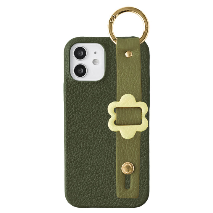 本革 32色 イタリアンシュリンクレザー バックルハンドベルト付き 背面ケース