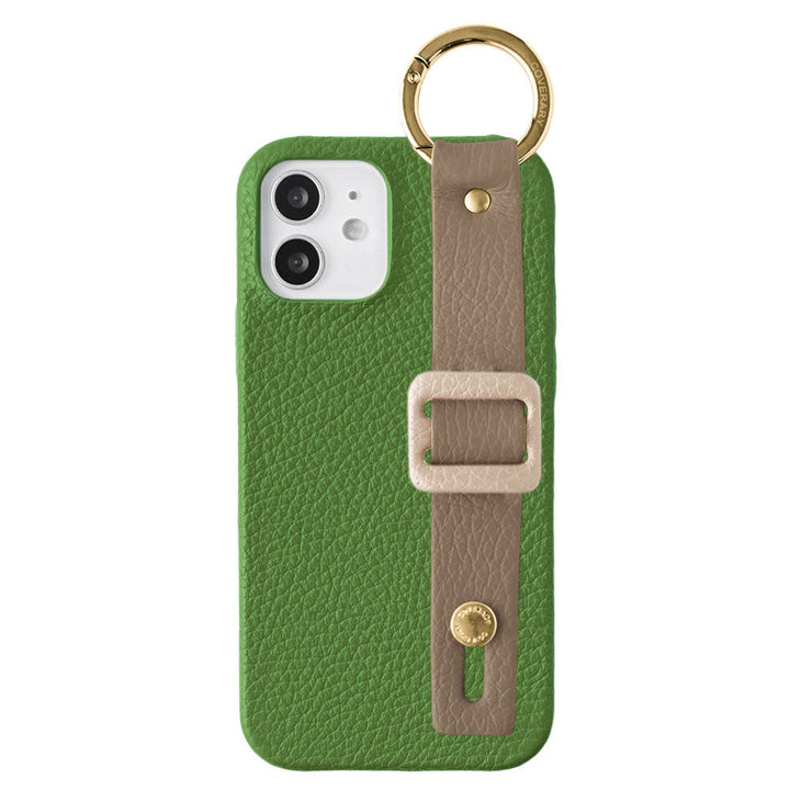 Cuir véritable 32 couleurs cuir italien grainé avec boucle et ceinture à main, coque arrière série Galaxy