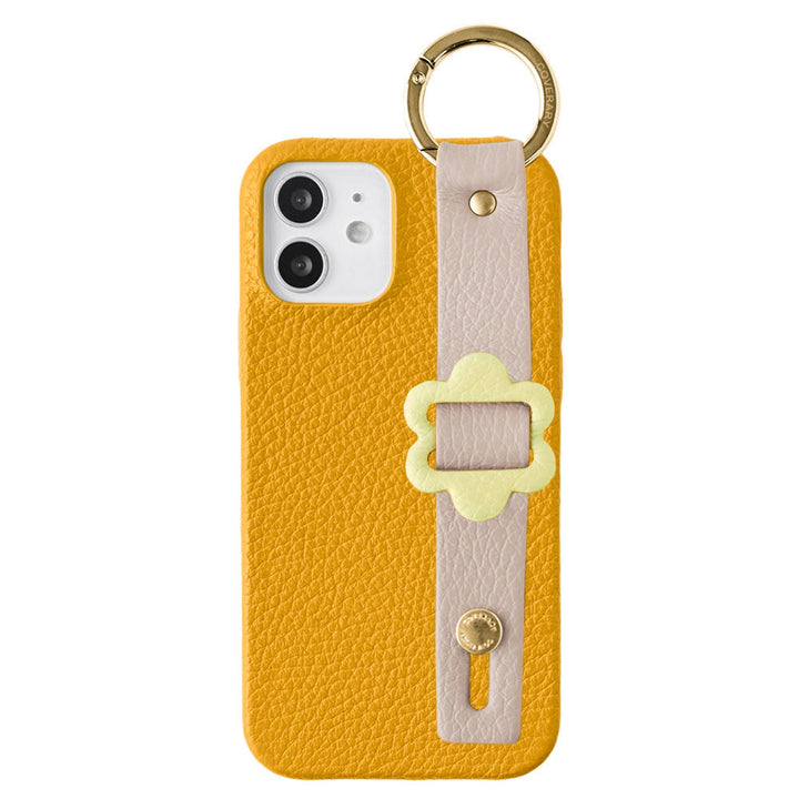 本革 32色 イタリアンシュリンクレザー バックルハンドベルト付き 背面ケース AQUOSシリーズ