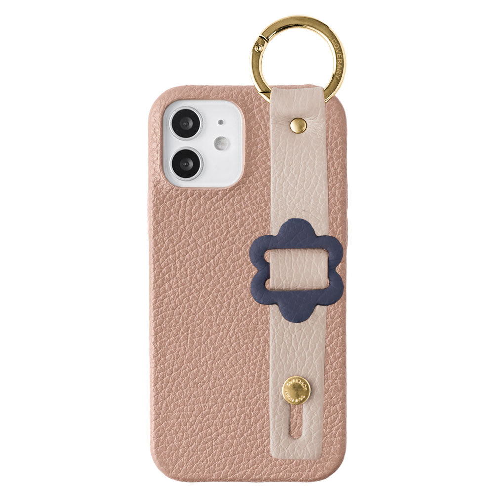 Cuir véritable 32 couleurs cuir italien grainé avec boucle et ceinture à main, coque arrière série Galaxy