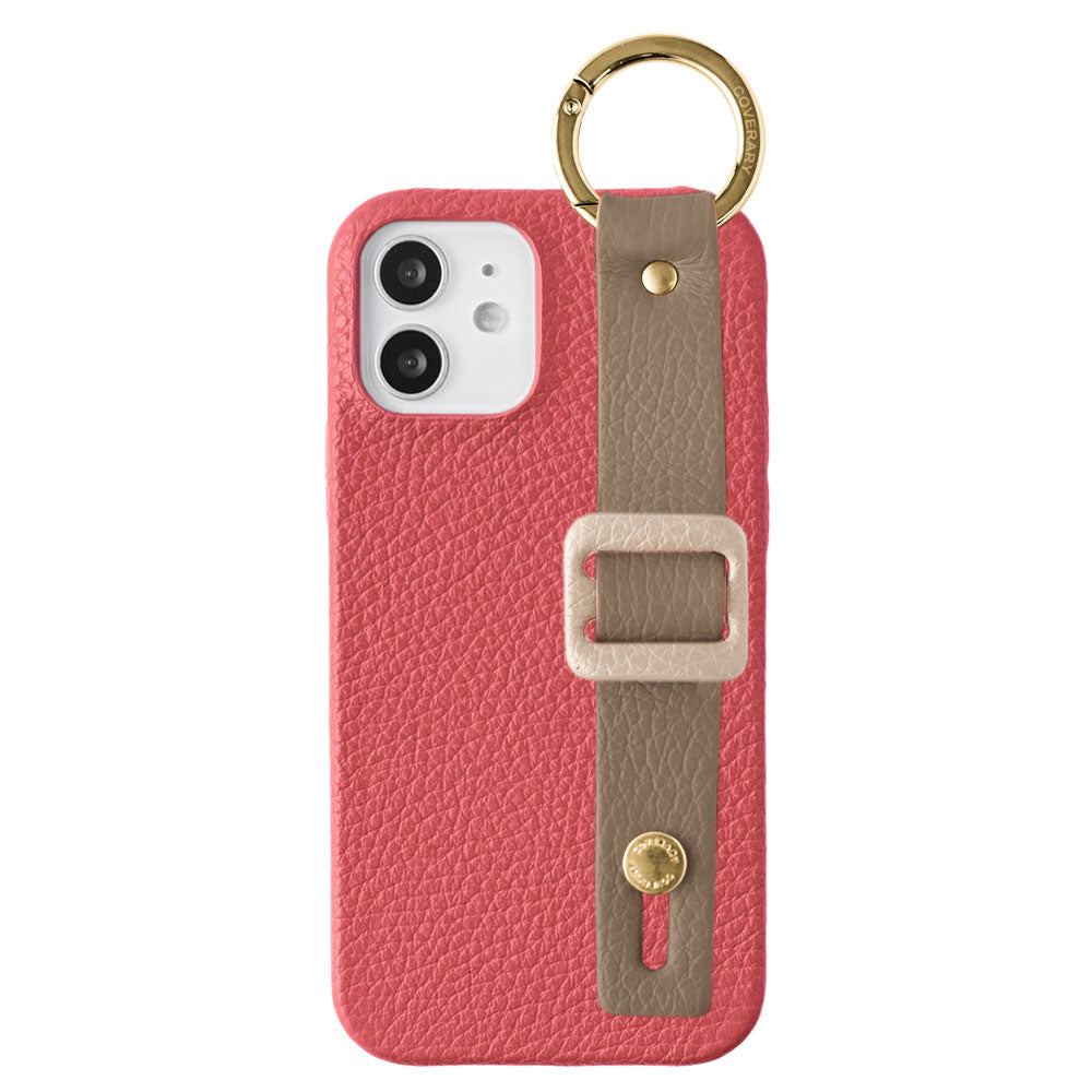 Cuir véritable 32 couleurs cuir italien grainé avec boucle et ceinture à main, coque arrière série Galaxy