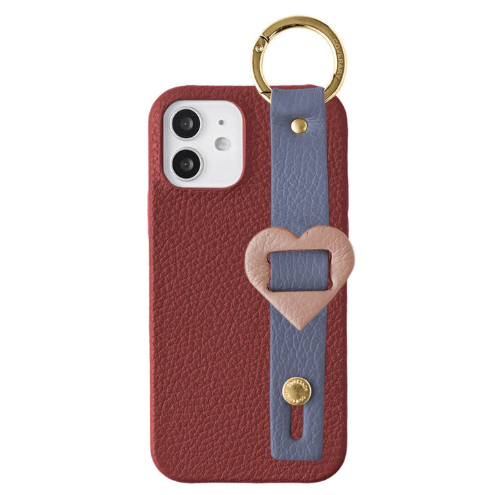 Cuir véritable 32 couleurs cuir italien grainé avec boucle et ceinture à main, coque arrière série Galaxy