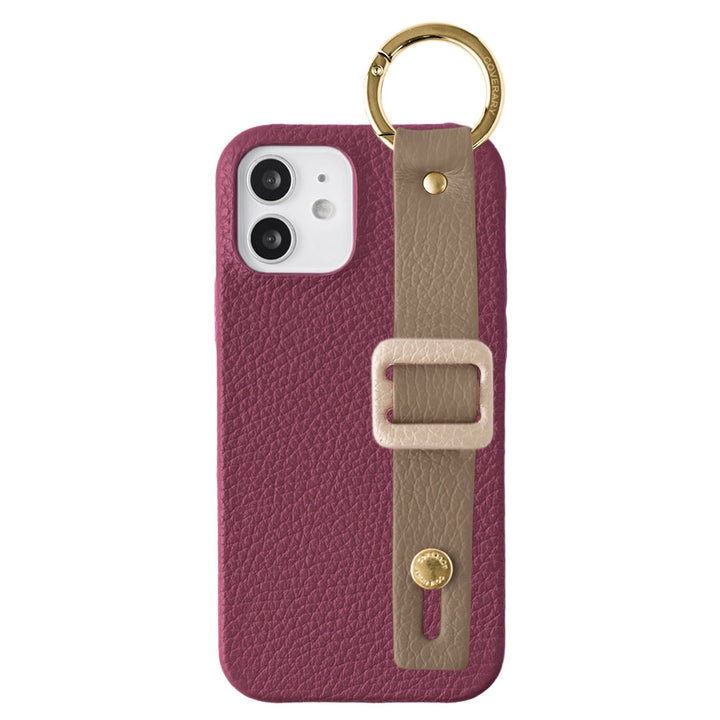 本革 32色 イタリアンシュリンクレザー バックルハンドベルト付き 背面ケース