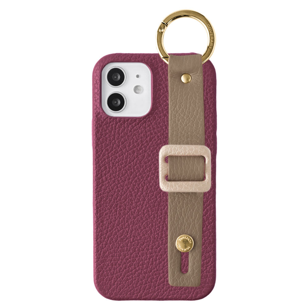 本革 32色 イタリアンシュリンクレザー バックルハンドベルト付き 背面ケース AQUOSシリーズ