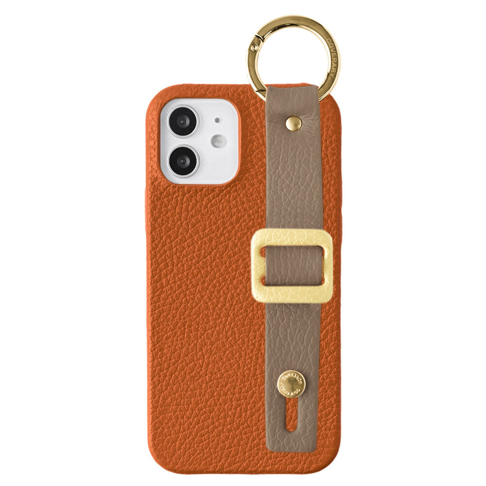 Cuir véritable 32 couleurs cuir italien grainé avec boucle et ceinture à main, coque arrière série Galaxy