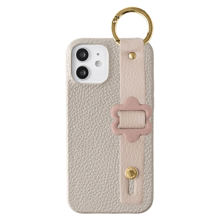 Cuir véritable 32 couleurs cuir italien grainé avec boucle et ceinture à main, coque arrière série Galaxy