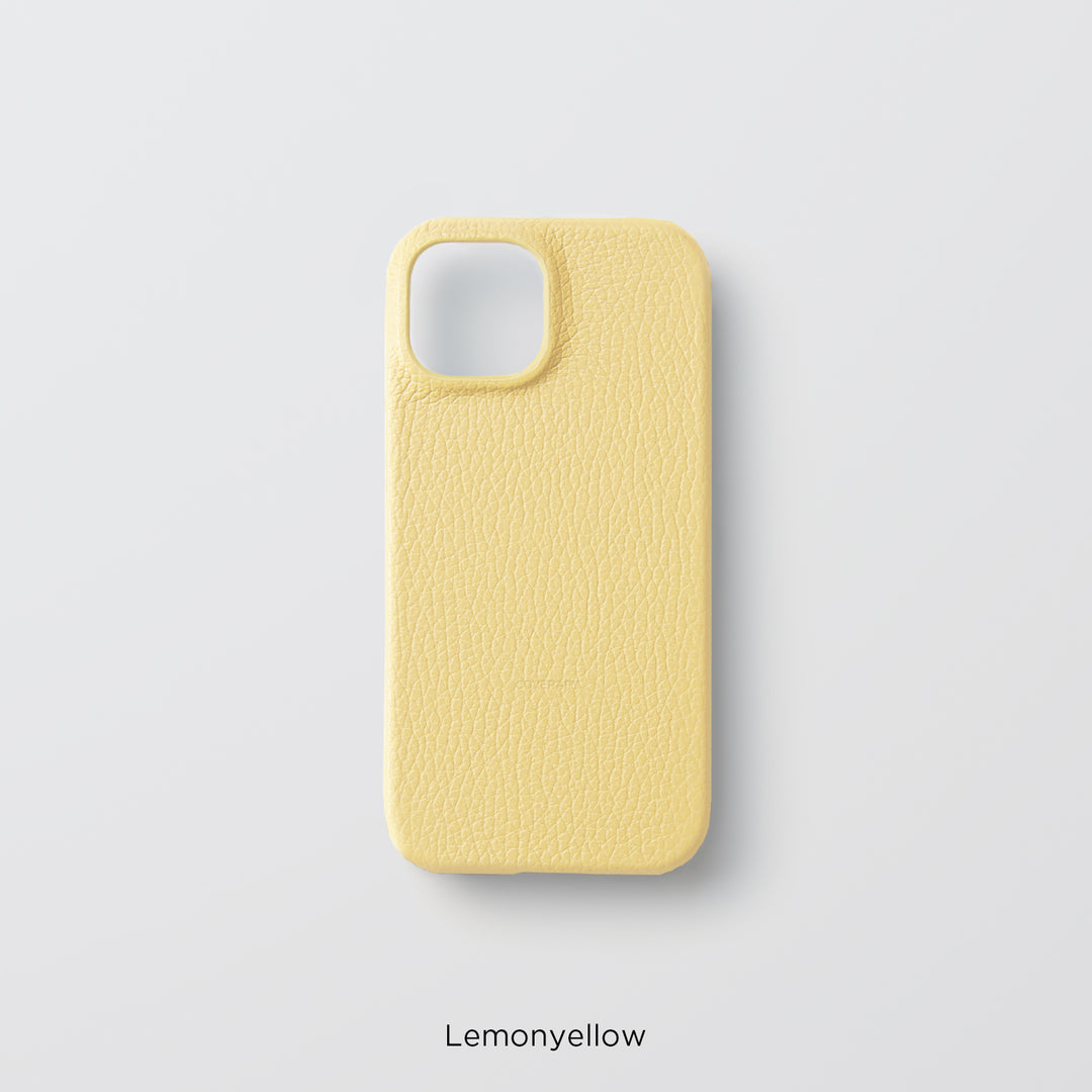 Coque arrière en cuir italien grainé 32 couleurs en cuir véritable
