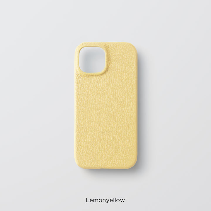 Coque arrière en cuir italien grainé 32 couleurs en cuir véritable