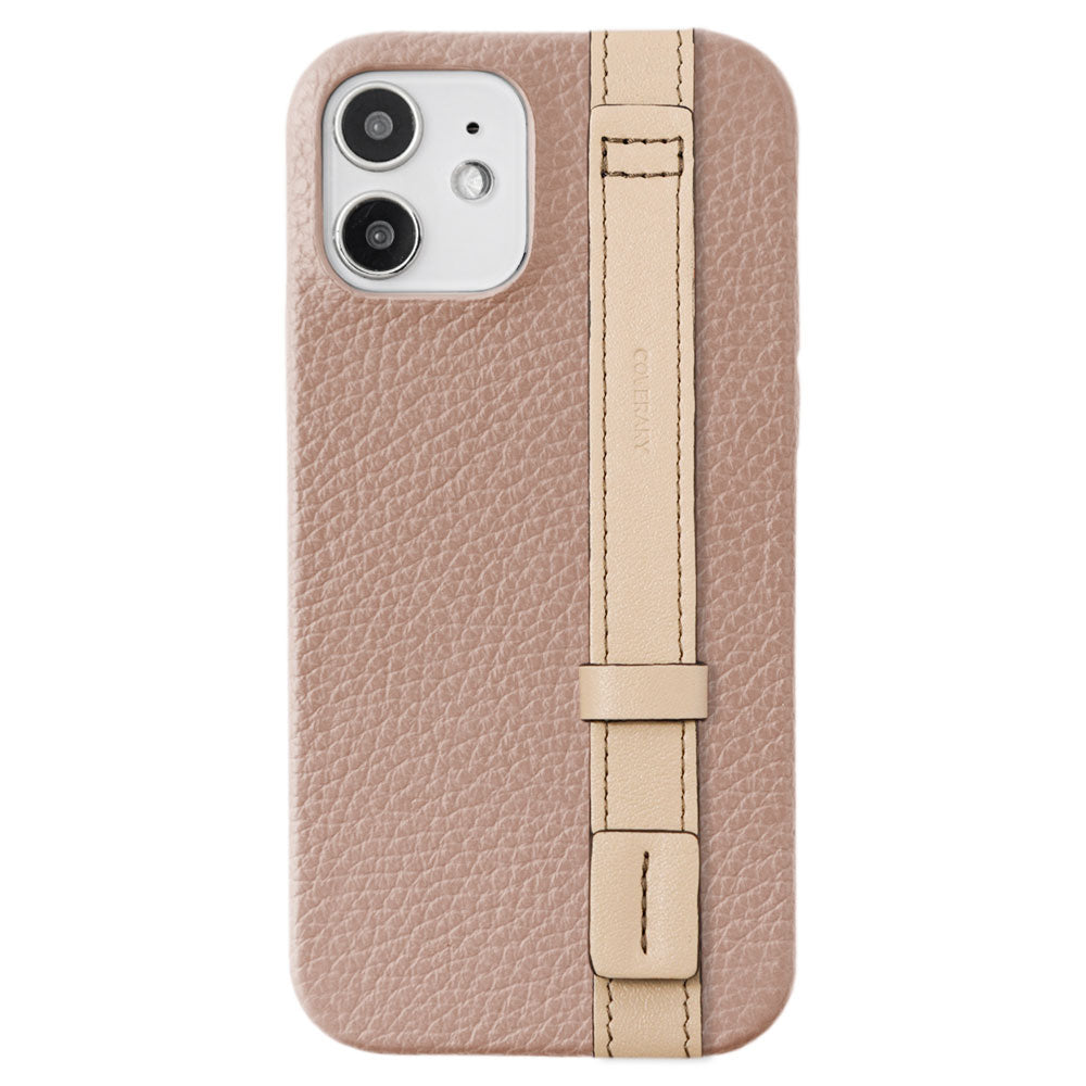 Genuine leather 32 colors Italian shrink leather accent line with hand belt back case Xperia series