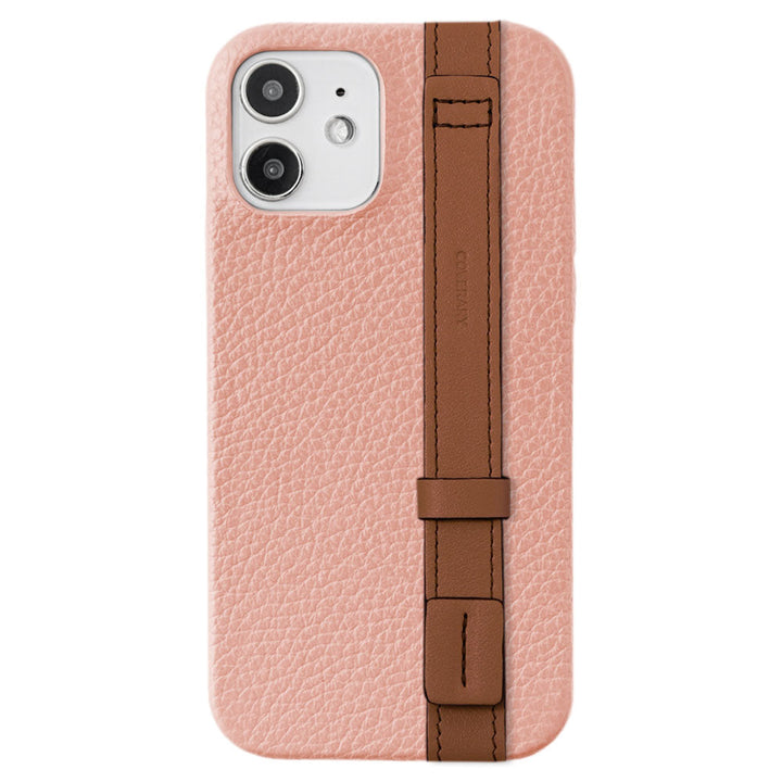 Genuine leather 32 colors Italian shrink leather accent line with hand belt back case Xperia series