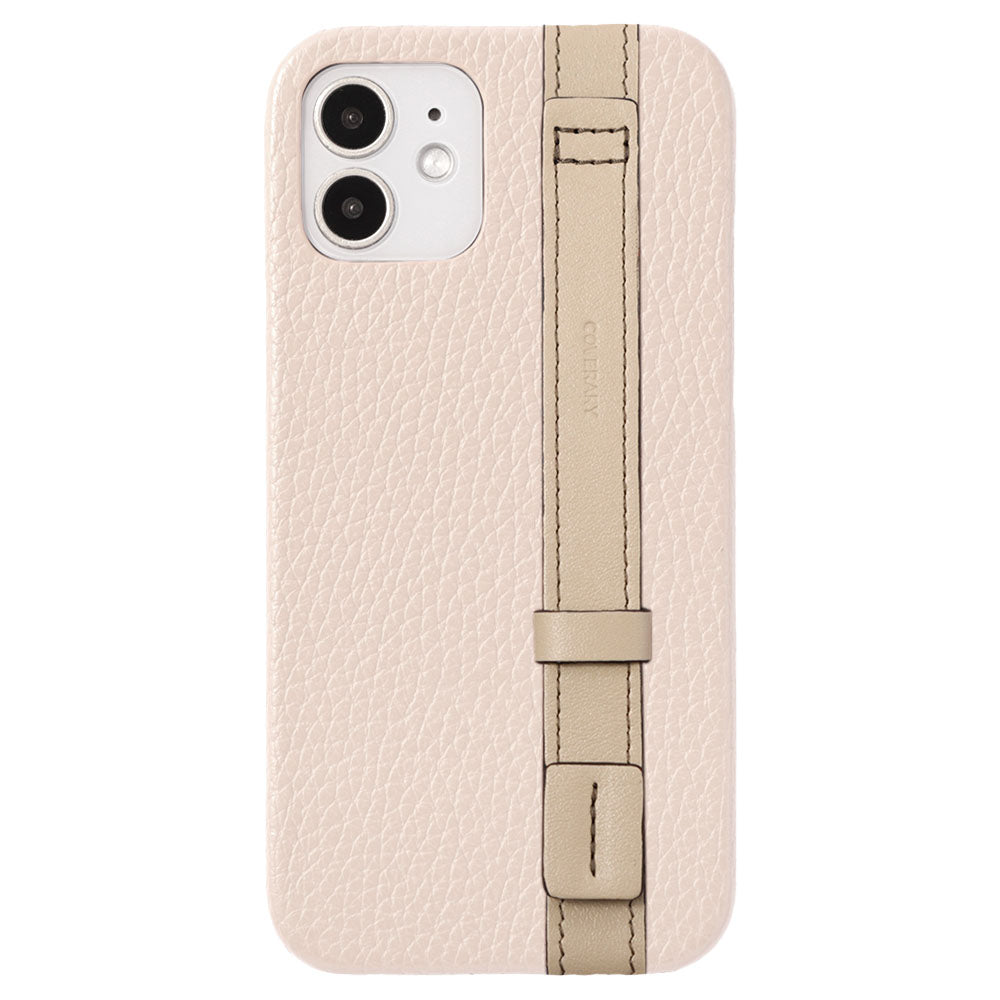 Cuir véritable 32 couleurs cuir italien grainé ligne d'accent avec poignée arrière étui série Xperia