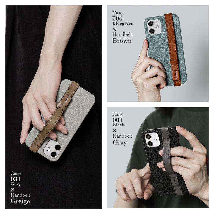 Genuine leather 32 colors Italian shrink leather accent line with hand belt back case Xperia series