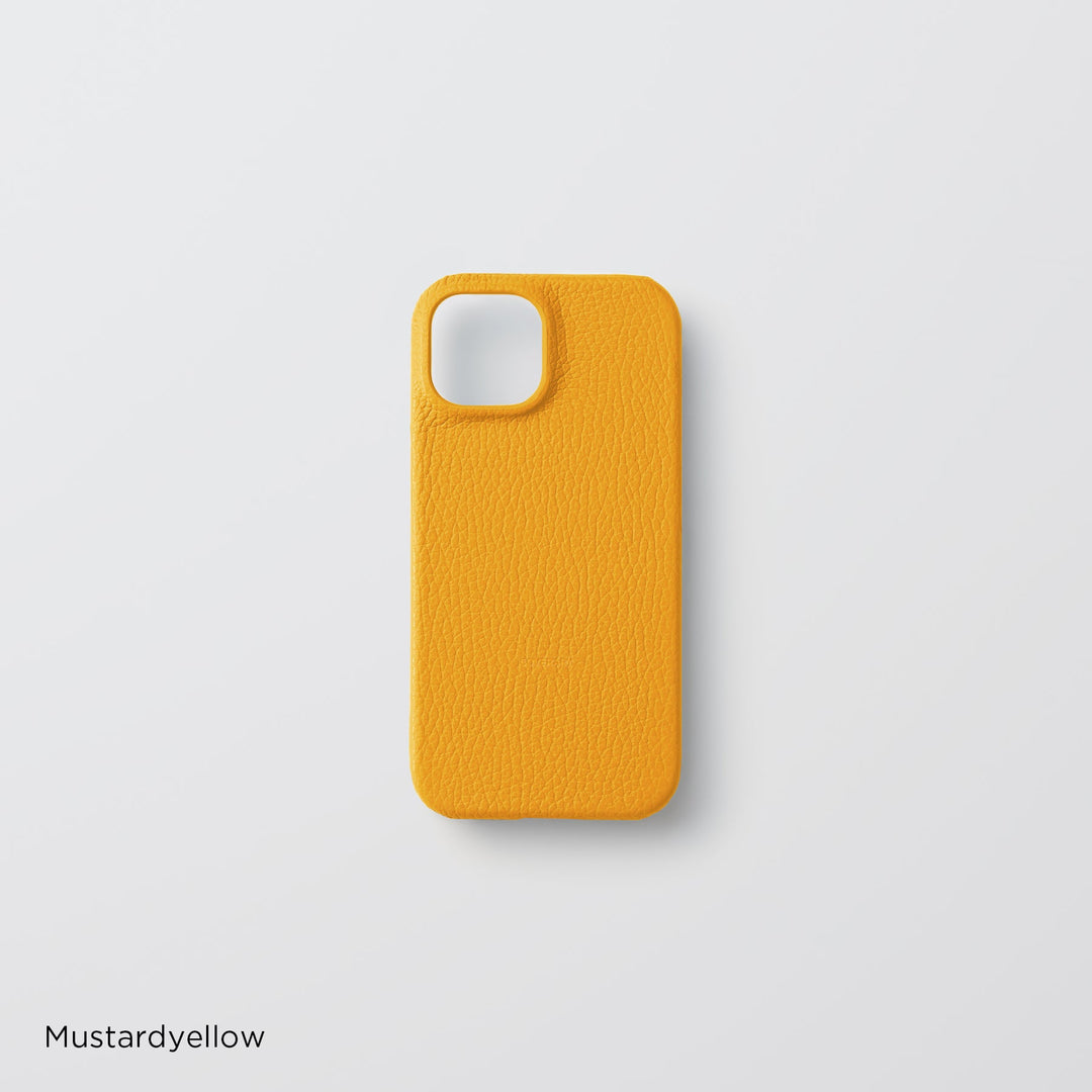 Coque arrière en cuir italien grainé 32 couleurs en cuir véritable