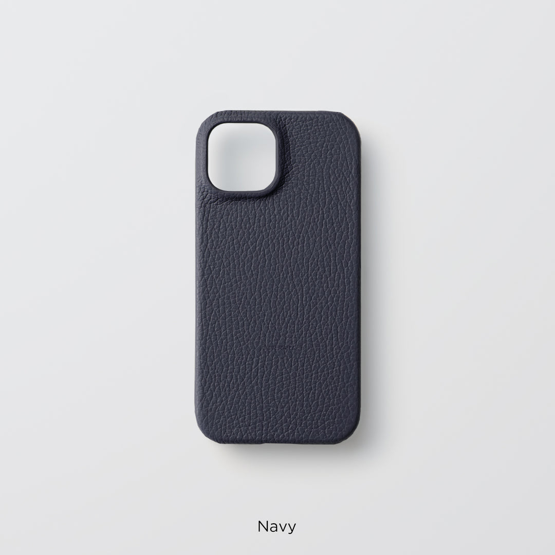 Coque arrière en cuir italien grainé 32 couleurs en cuir véritable