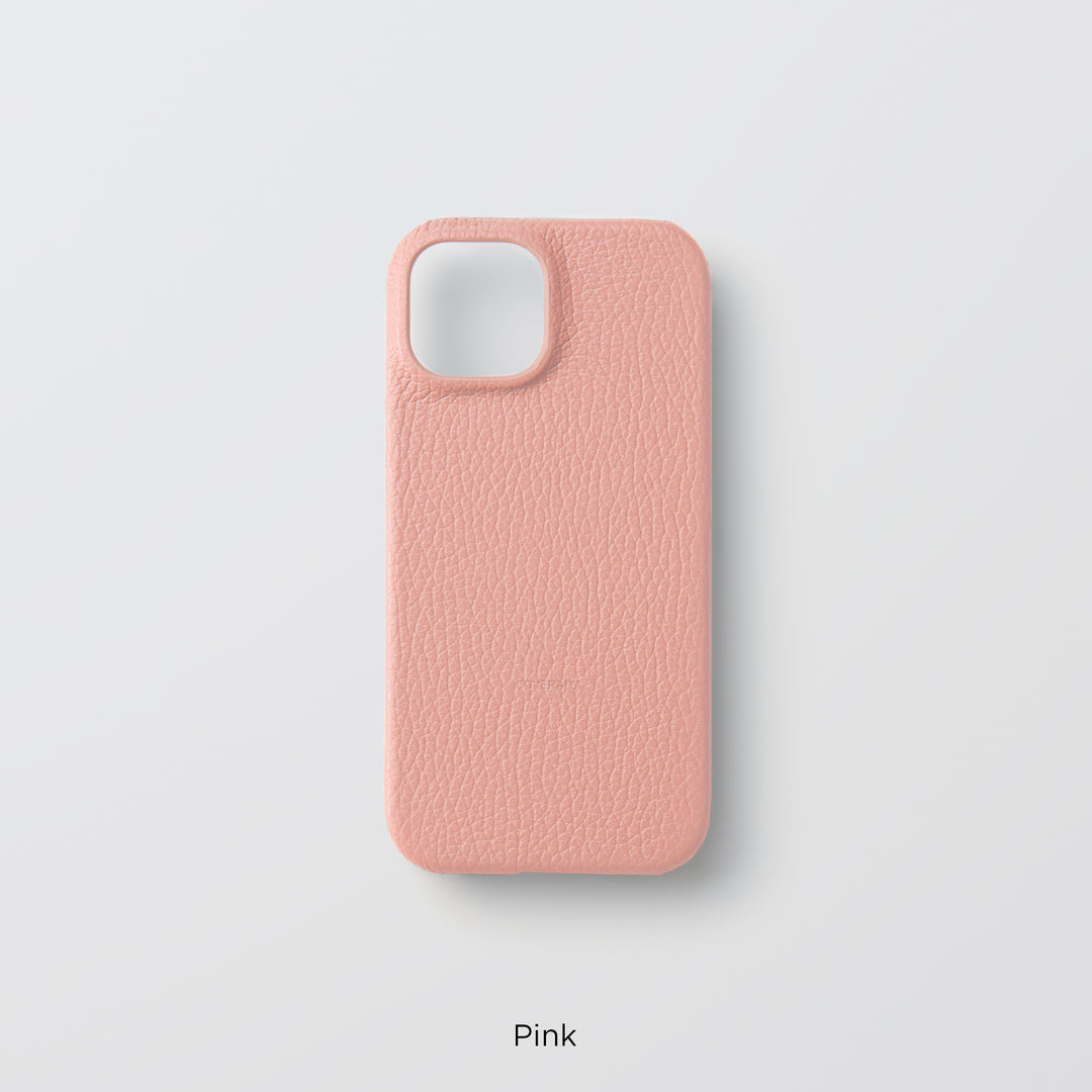 Coque arrière en cuir italien grainé 32 couleurs en cuir véritable
