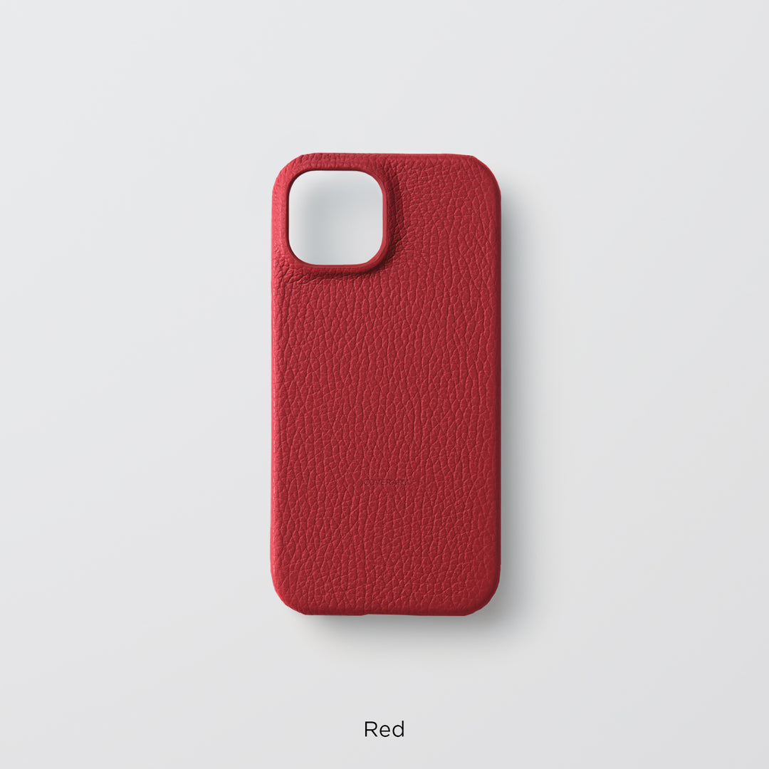 Coque arrière en cuir italien grainé 32 couleurs en cuir véritable