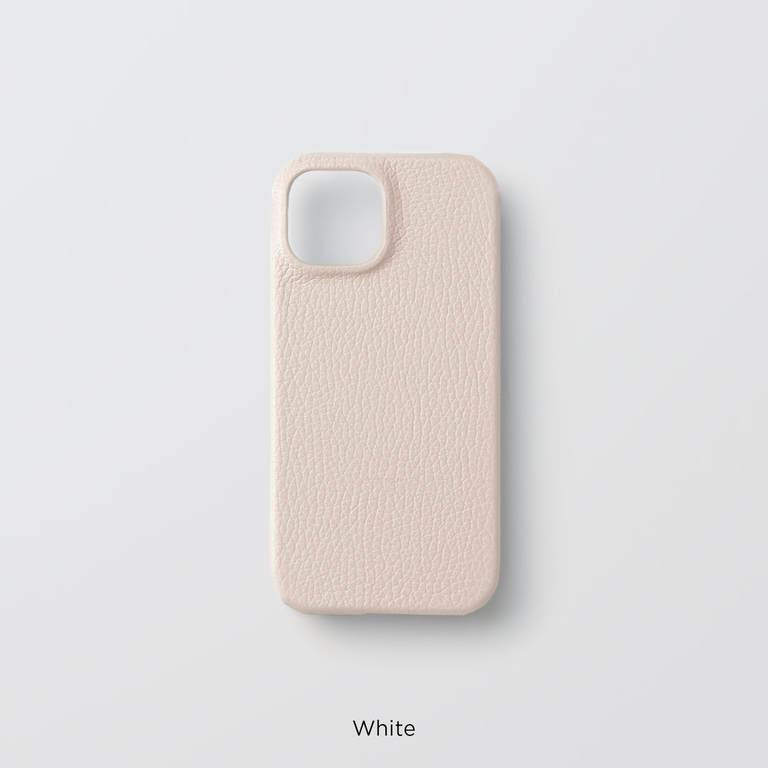 Coque arrière en cuir italien grainé 32 couleurs en cuir véritable