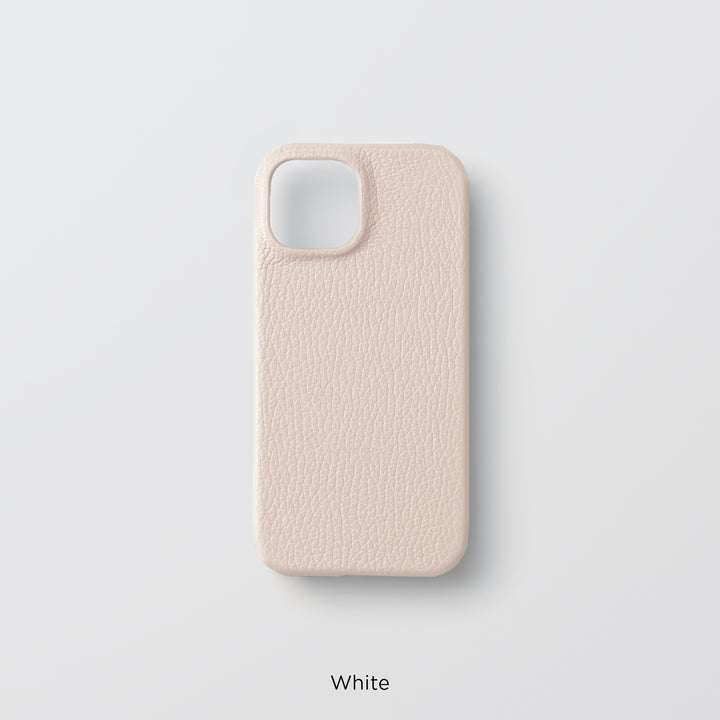 Coque arrière en cuir italien grainé 32 couleurs en cuir véritable