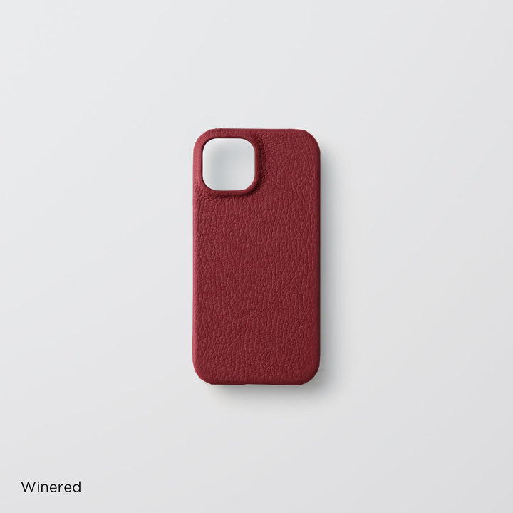 Coque arrière en cuir italien grainé 32 couleurs en cuir véritable