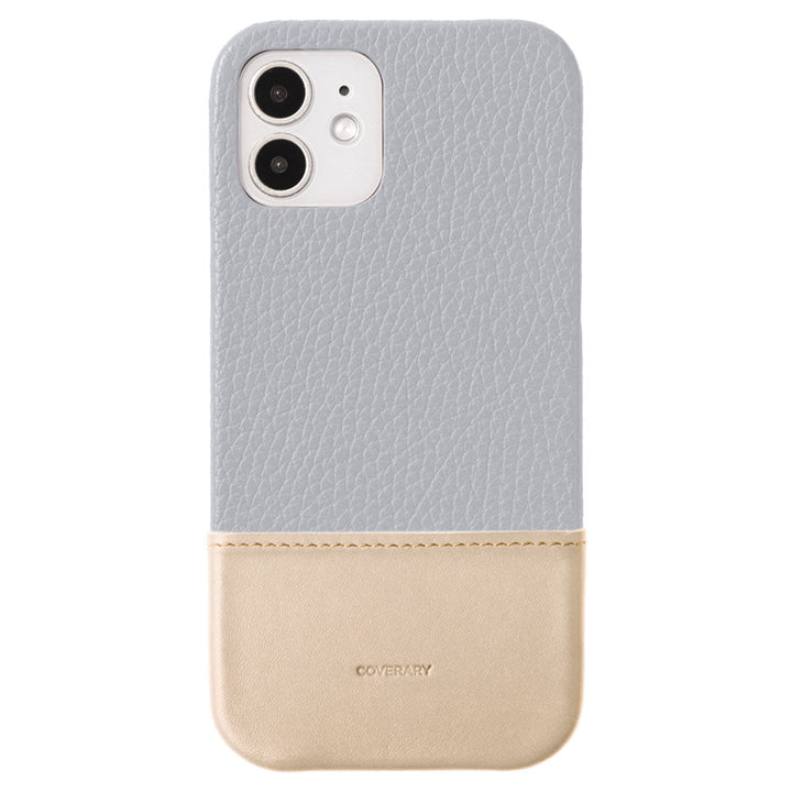 Genuine leather 32 colors Italian shrink leather two-tone different material back case Galaxy series