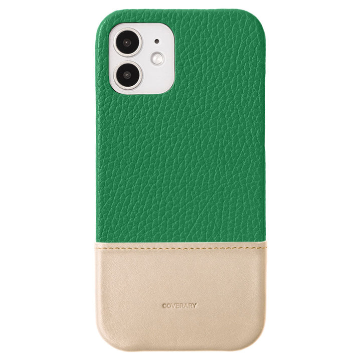 Genuine leather 32 colors Italian shrink leather two-tone different material back case for Google Pixel series