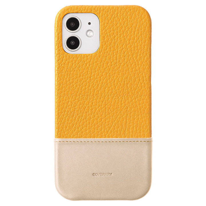 Genuine leather 32 colors Italian shrink leather two-tone different material back case for Google Pixel series