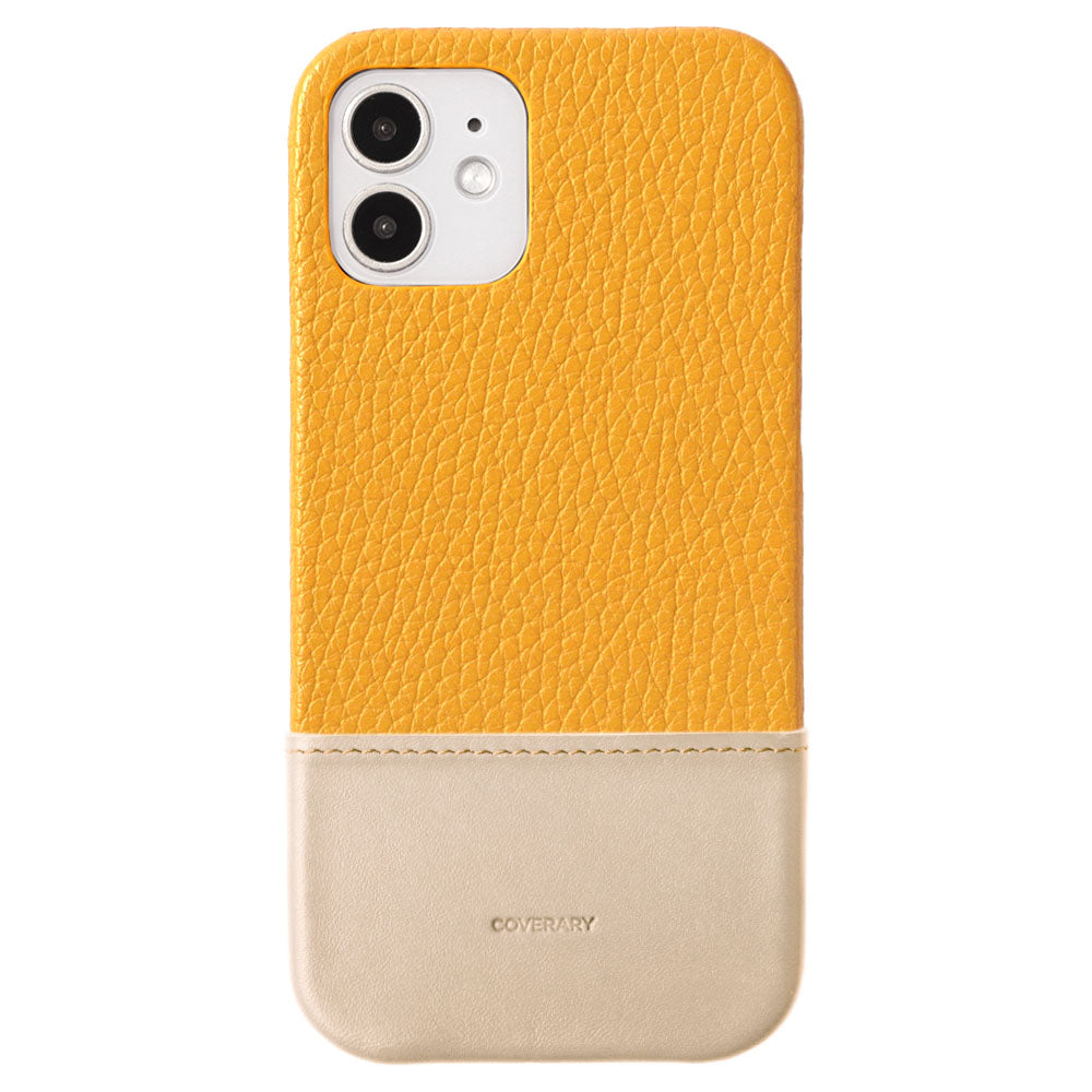 Genuine leather 32 colors Italian shrink leather two-tone different material back case Galaxy series