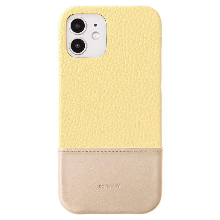 Genuine leather 32 colors Italian shrink leather two-tone different material back case Galaxy series