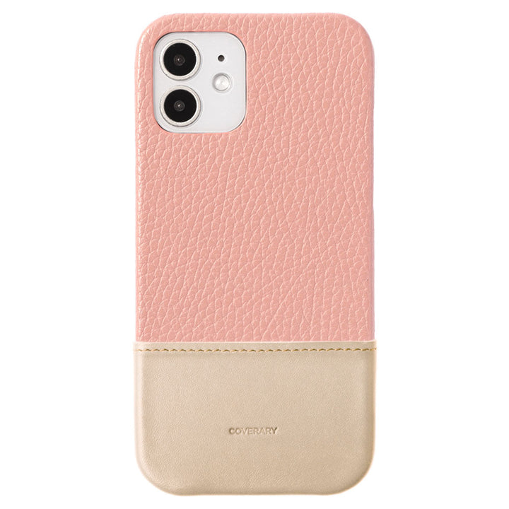 Cuir véritable 32 couleurs cuir italien grainé bicolore matériau différent coque arrière série AQUOS