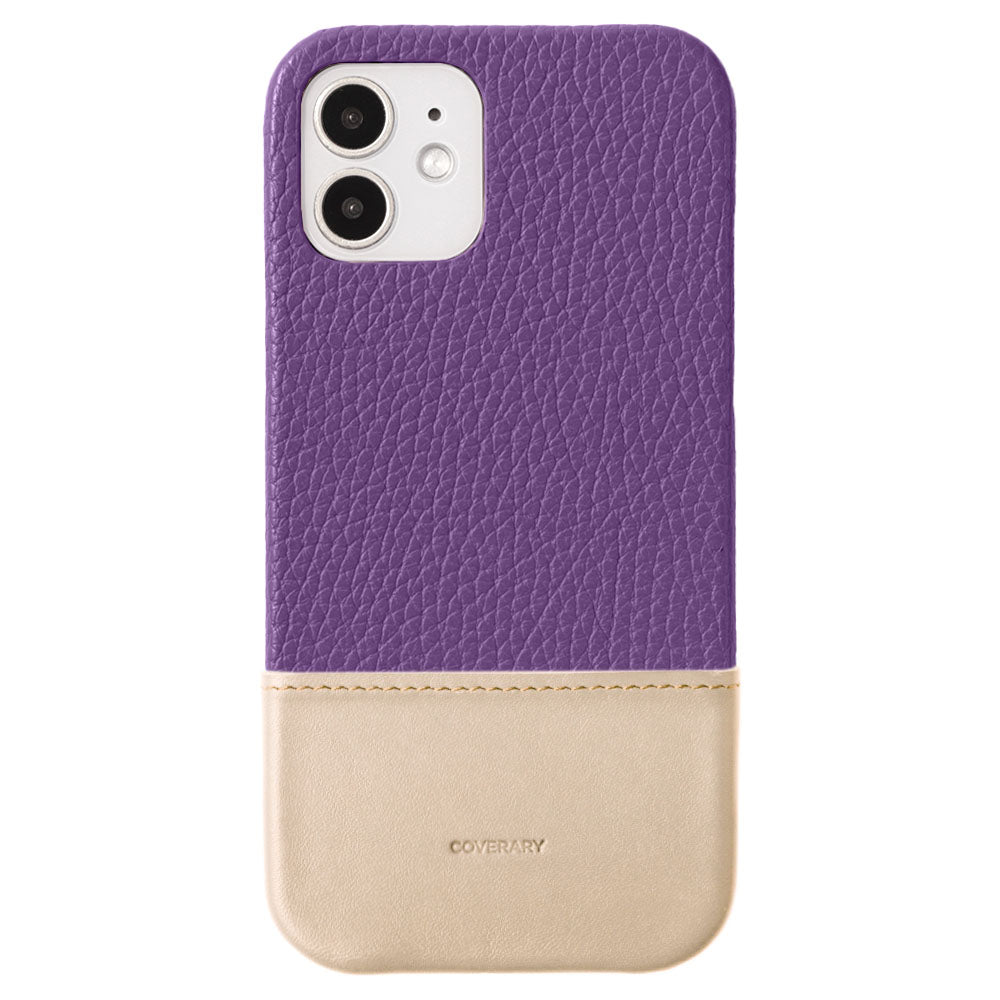 Cuir véritable 32 couleurs cuir italien grainé bicolore matériau différent coque arrière série AQUOS