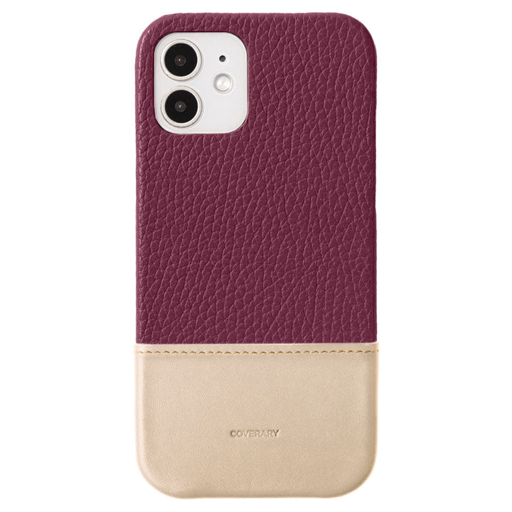 Genuine leather 32 colors Italian shrink leather two-tone different material back case Galaxy series