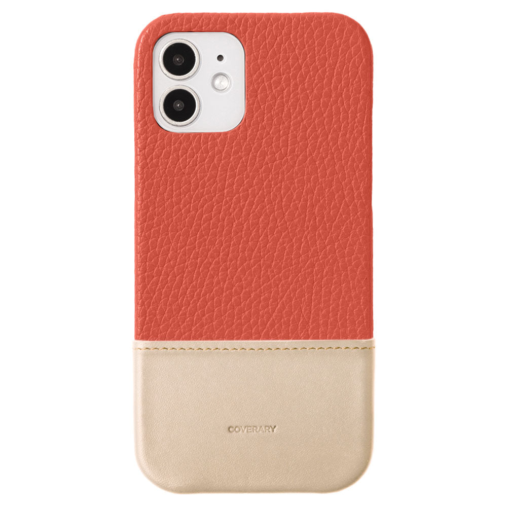 Genuine leather 32 colors Italian shrink leather two-tone different material back case for Google Pixel series