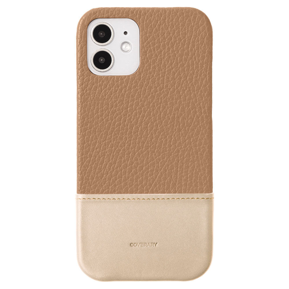 Genuine leather 32 colors Italian shrink leather two-tone different material back case Galaxy series