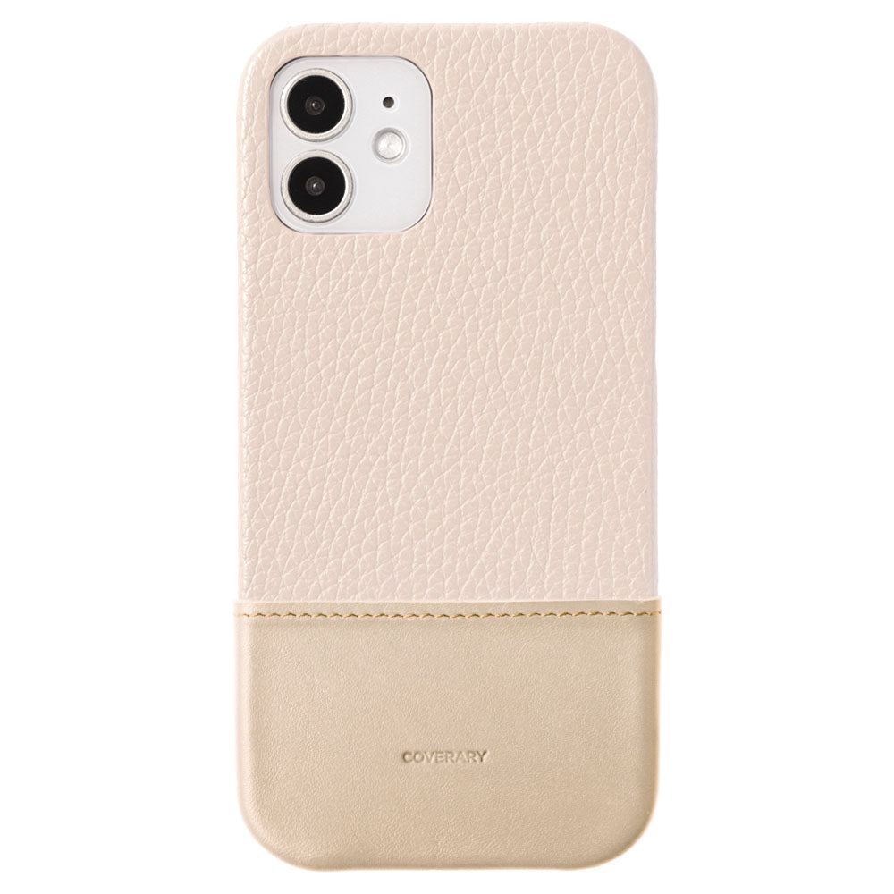 Genuine leather 32 colors Italian shrink leather two-tone different material back case for Google Pixel series