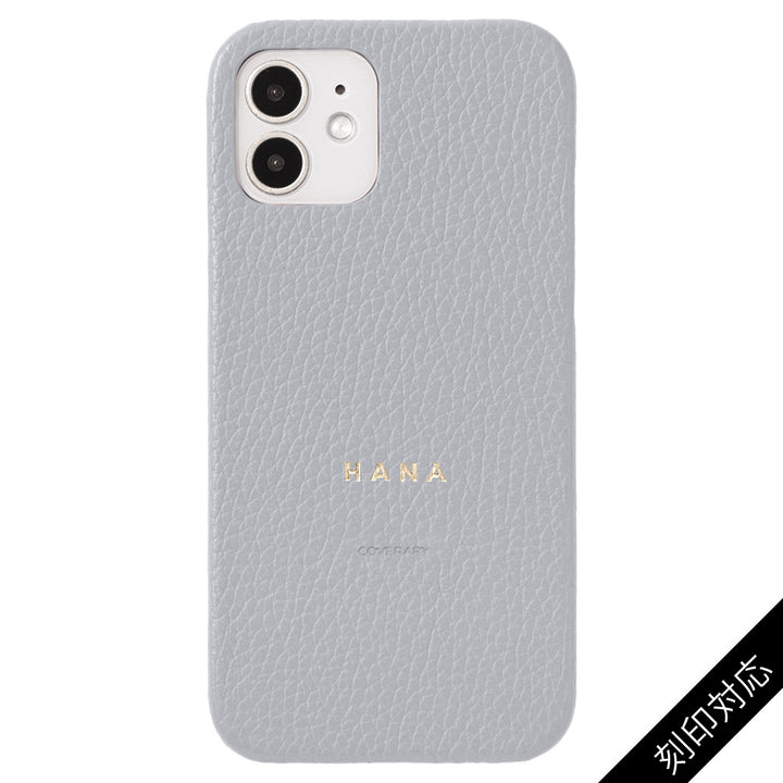 Cuir véritable 32 couleurs cuir italien grainé étui arrière gravure personnalisée (impression à chaud)
