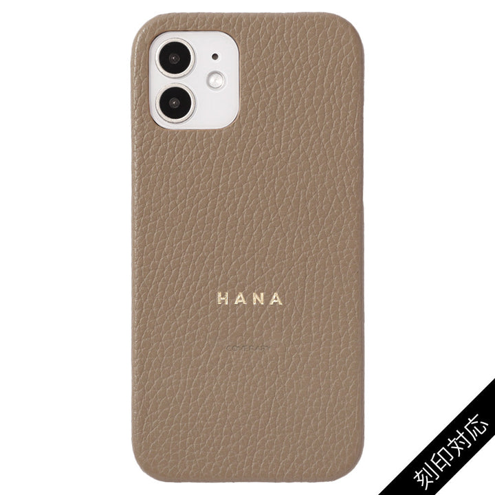 本革 32色 イタリアンシュリンクレザー 背面ケース 名入れ刻印 Xiaomiシリーズ