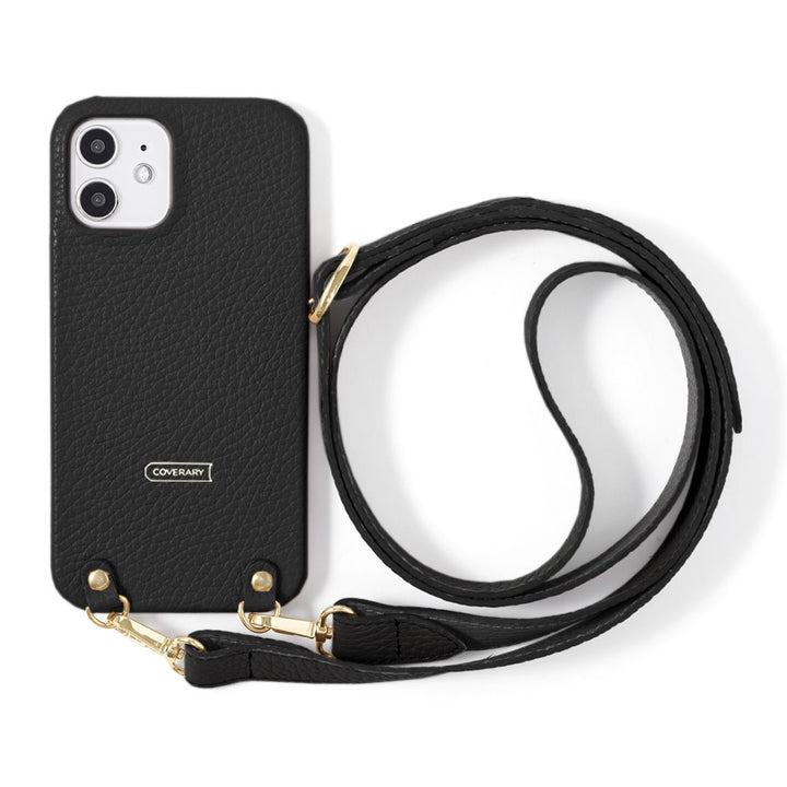 本革 32色 イタリアンシュリンクレザー バイカラー 幅広ショルダーストラップ付き 背面ケース