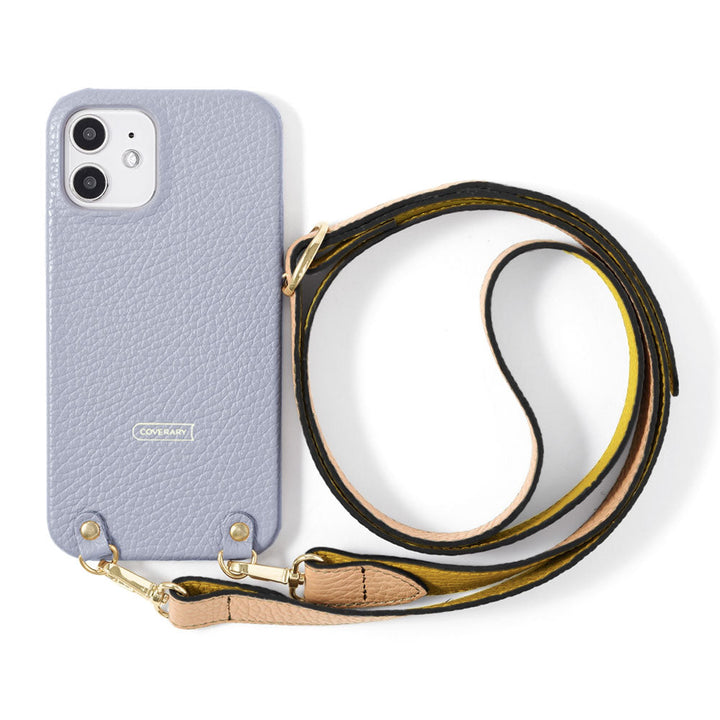 Genuine leather 32 colors Italian shrink leather bicolor wide shoulder strap included back case for Google Pixel series