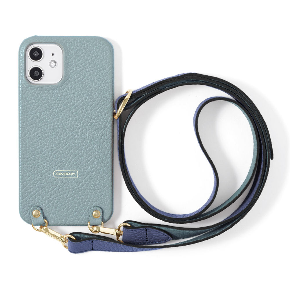 Genuine leather 32 colors Italian shrink leather bicolor wide shoulder strap included back case for Google Pixel series