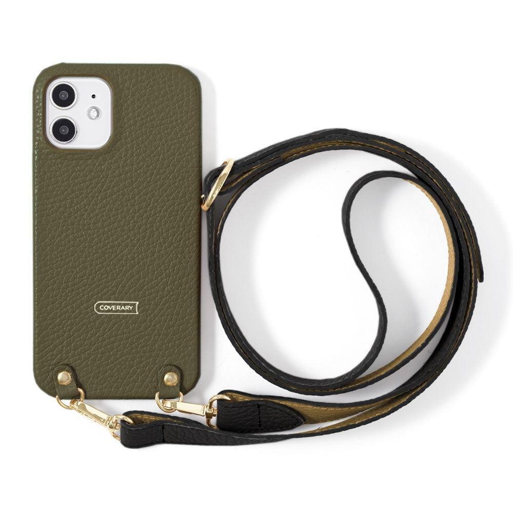 Cuir véritable 32 couleurs cuir italien grainé bicolore avec large sangle d'épaule étui arrière série Xperia