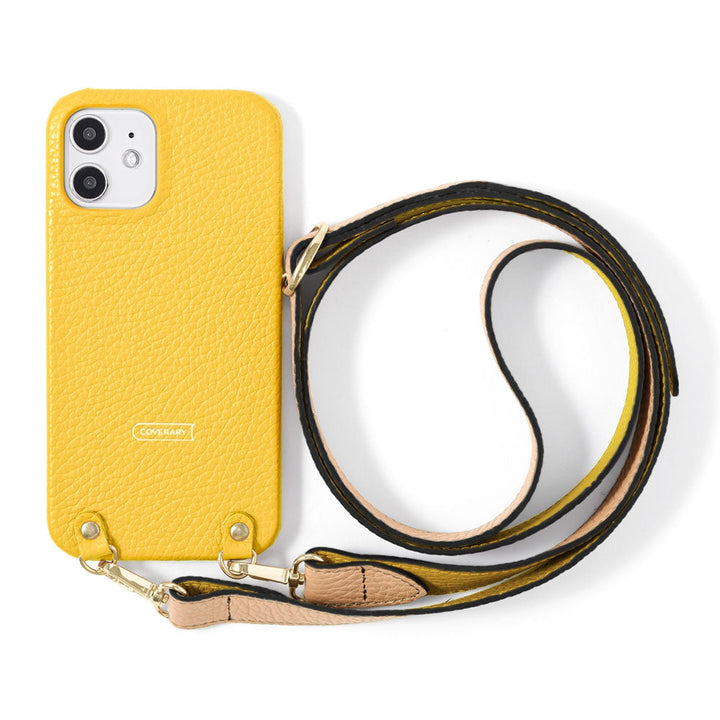 Cuir véritable 32 couleurs cuir italien grainé bicolore avec large sangle d'épaule étui arrière série Xperia