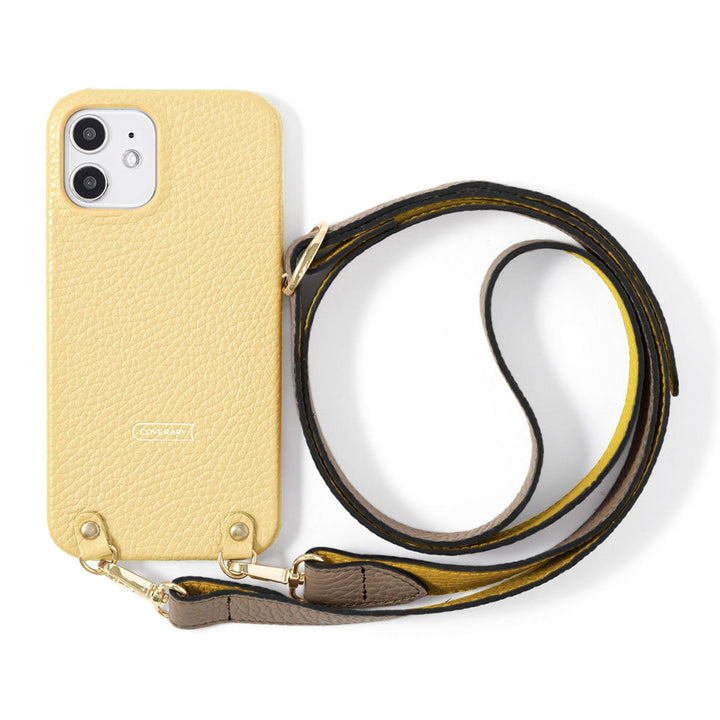 Genuine leather 32 colors Italian shrink leather bicolor wide shoulder strap included back case for Google Pixel series