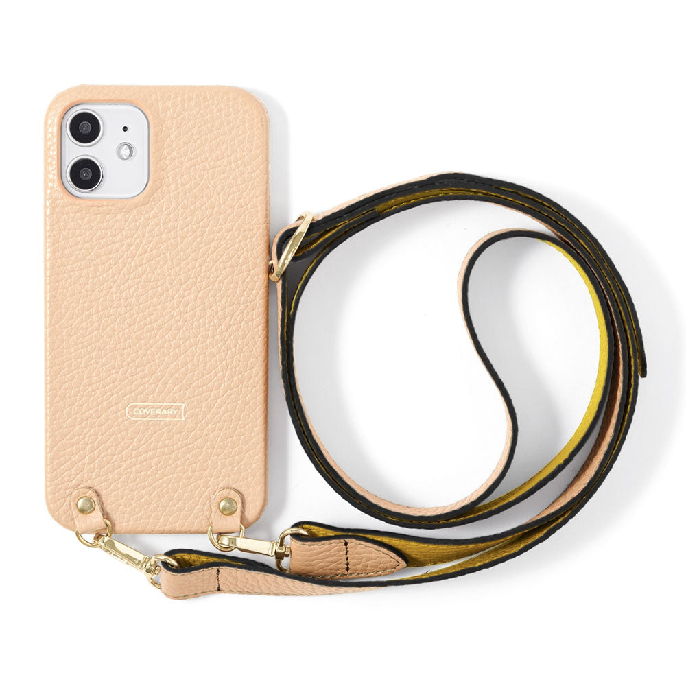 Genuine leather 32 colors Italian shrink leather bicolor wide shoulder strap included back case for Google Pixel series