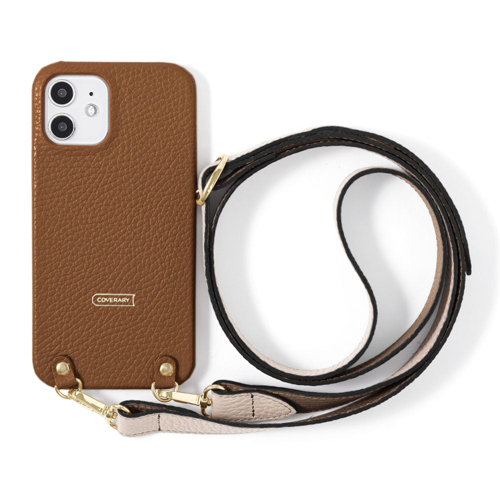 Genuine leather 32 colors Italian shrink leather bicolor wide shoulder strap included back case for Google Pixel series