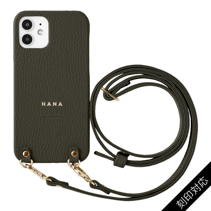 Genuine leather 32 colors Italian shrink leather with shoulder strap back case name engraving (foil stamping) Google Pixel series