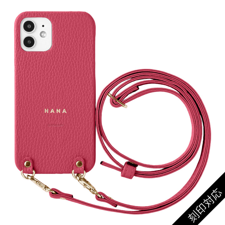 Genuine leather 32 colors Italian shrink leather with shoulder strap back case name engraving (foil stamping) Google Pixel series